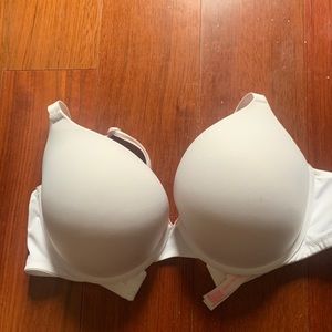 White pink push up bra